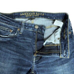 American Eagle Mens Jeans Slim Straight Extreme Flex Medium Dark Wash TAG 30X32